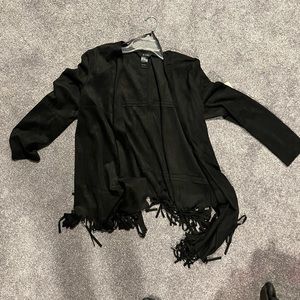 Ali Miles suede fringe black jacket